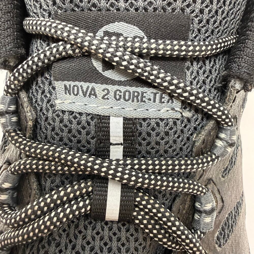 Merrell Nova 2 GTX Trail Running Shoe Men's 10W Grey Gore-tex Invisible Fit - Picture 6 of 12